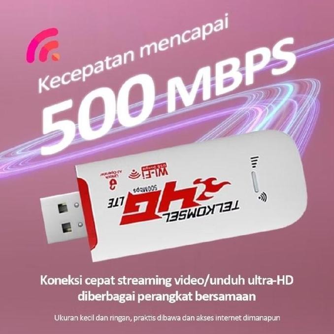 TERMURAH - Modem Wifi 4G Wingle USB Mifi All Operator 500Mbps Modem WIFI USB