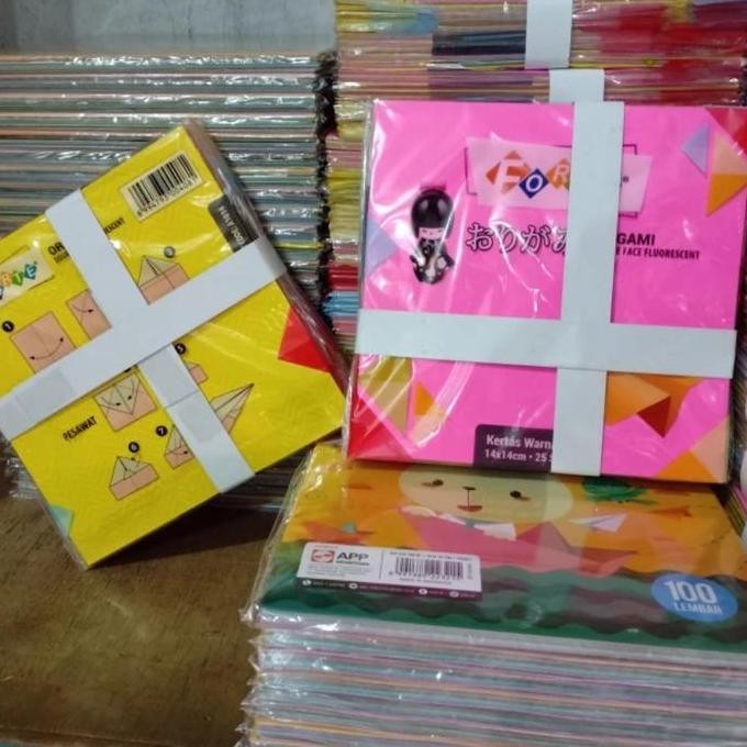 

new !!! Kertas Origami Double Side 14x14 Isi 250 Sheet ( 10 Pak) Forte