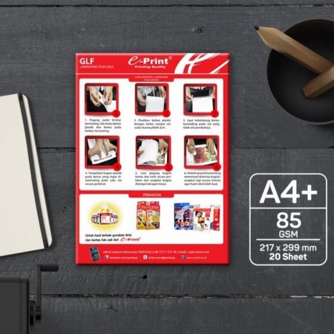

new !!! Laminating E-Print Cold A4+ 85gsm 20s