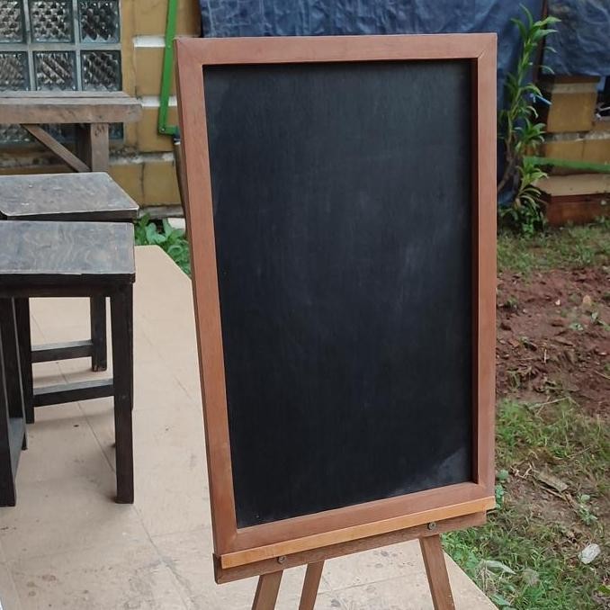 

TERMURAH - papan tulis kapur blackboard standing papan nama kafe ukuran 40 x 60