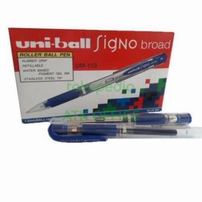 

NEW Pulpen Ball pen uniball signo broad gel Um-153 sepak (12 pcs)