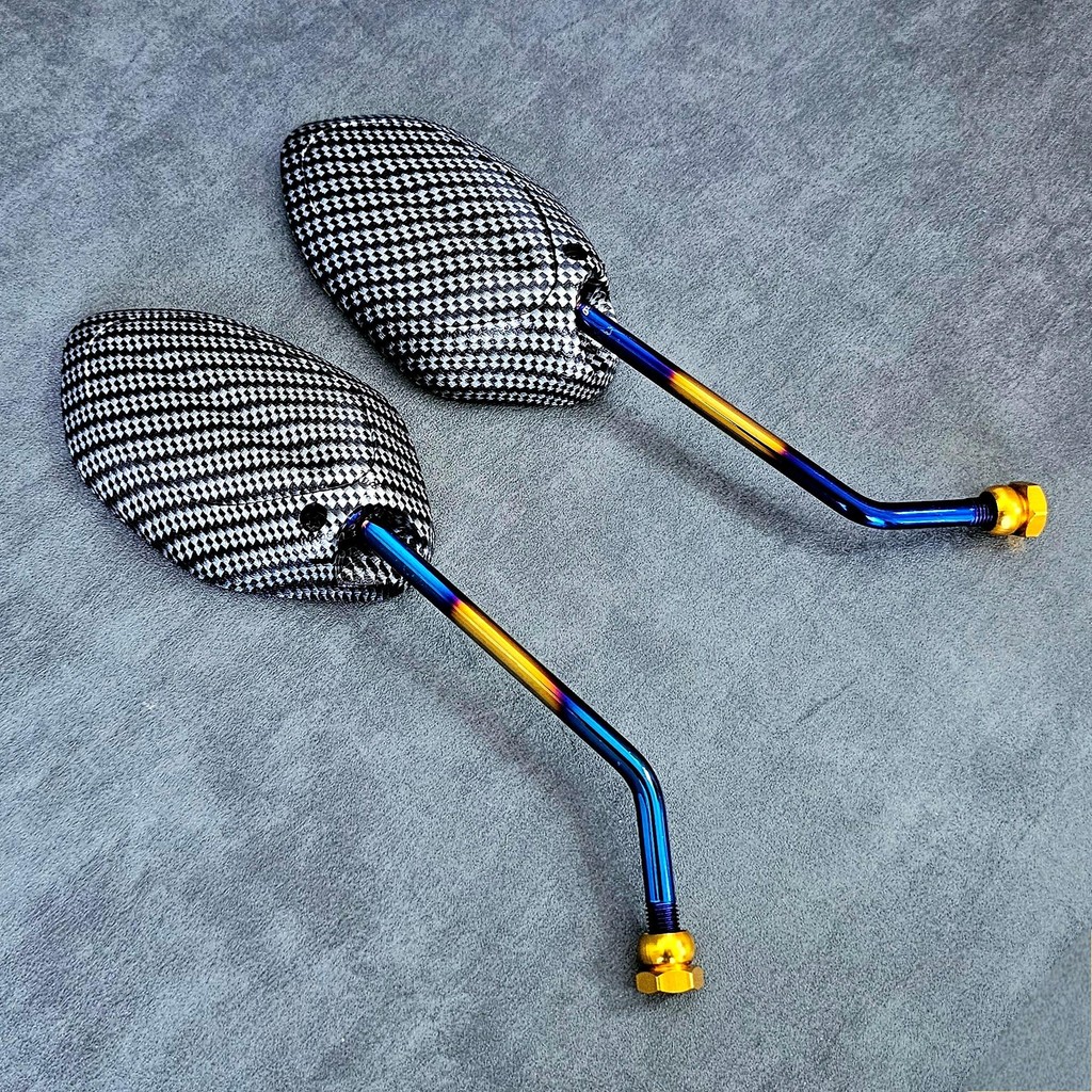 RPM Spion Carbon Twotone Panjang Pendek Variasi Honda Beat FI Vario 125/150 Scoopy Universal