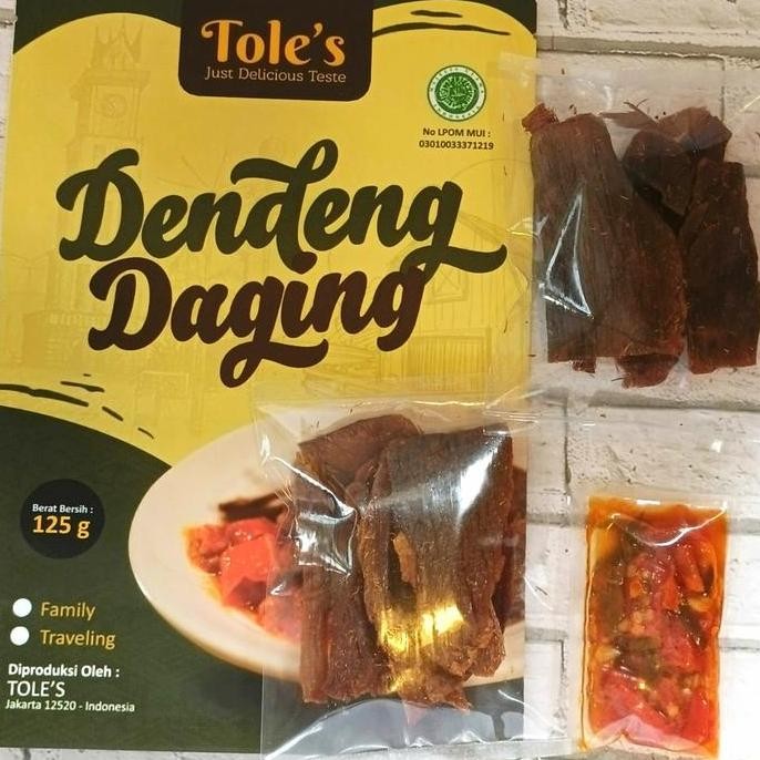 

Dendeng Sapi Sambal Balado Siap Saji Crispy Original Tole's 125gr