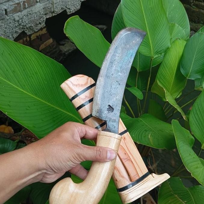 Golok Kampung Tebang Bambu Cincang Kupas Kelapa Ukir Baja Per