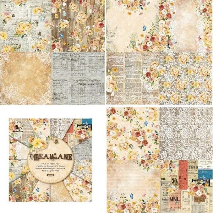 

new !!! LovelyCraftStore | B11 24pcs/pack, Paper Pack (import) 12designs @ 2pcs, 15x15cm (6 inch), Scrapbook paper, Paper pack, cardstock, fancy paper, kertas origami bullet journal art deco paper pack, journal paper pack