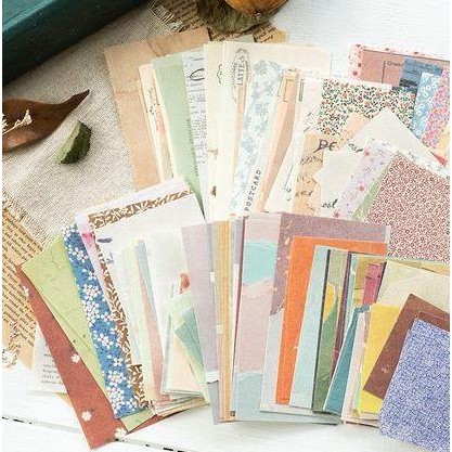 

new !!! Scrapbook Paper Pack 3 Size - Village Garden Series (60pcs)