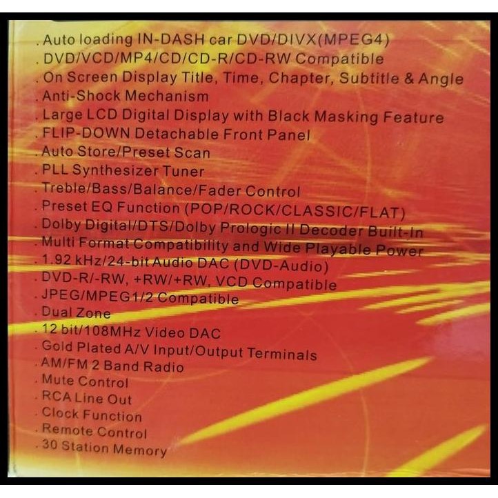 BEST DEAL CAR DVD CD VCD MP4 PLAYER - DVD MOBIL 