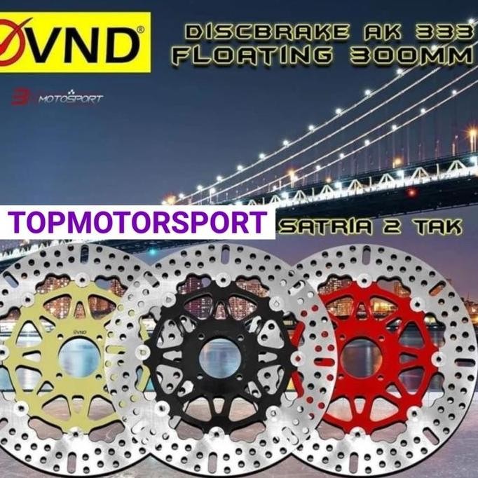 VND DISC PIRINGAN CAKRAM 333 SUZUKI SATRIA 2TAK PLUS BREKET 300MM VND murah