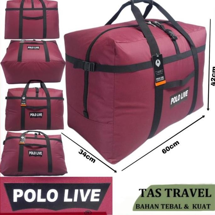 TERBARU - TAS PAKAIAN JUMBO TAS TRAVEL JUMBO POLO LIVE 100% ORIGINAL PRODUCT