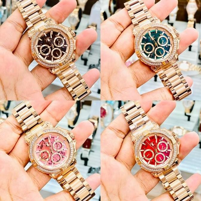 JAM TANGAN WANITA ALEXANDRE CHRISTIE AC 9205 AC9205 ROSEGOLD SAPPHIRE SWAROVSKY ORIGINAL