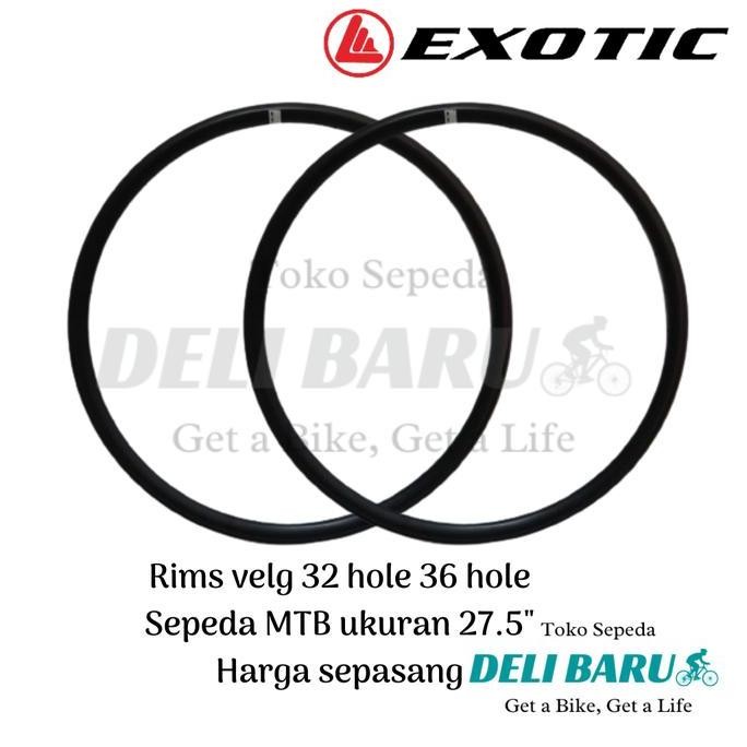 TERMURAH - Exotic Rims Velg ukuran 27.5 sepasang rim pelek double wall 36 hole 32 hole alloy sepeda 