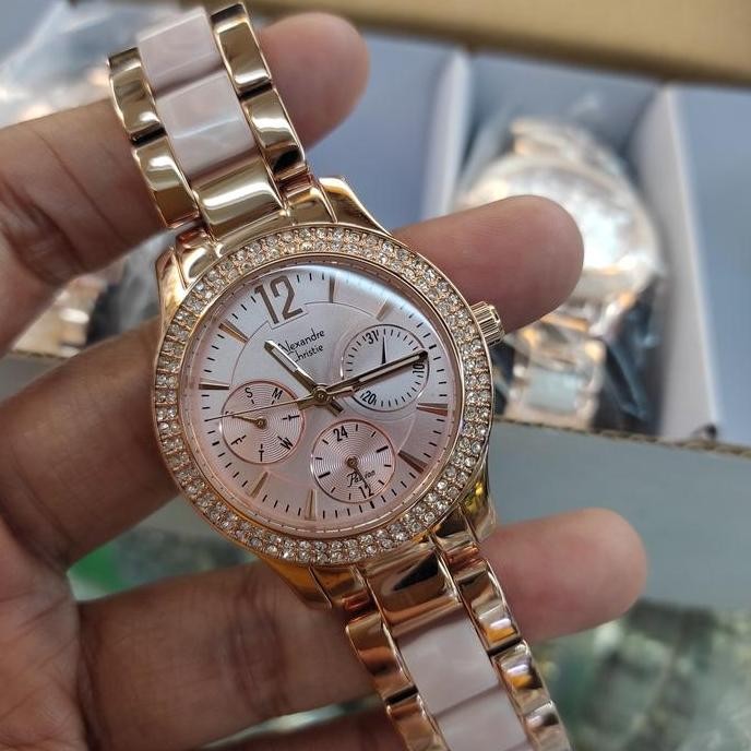 Jam Tangan Analog Wanita Alexandre Christie Ac 2463 BF All Stainless
