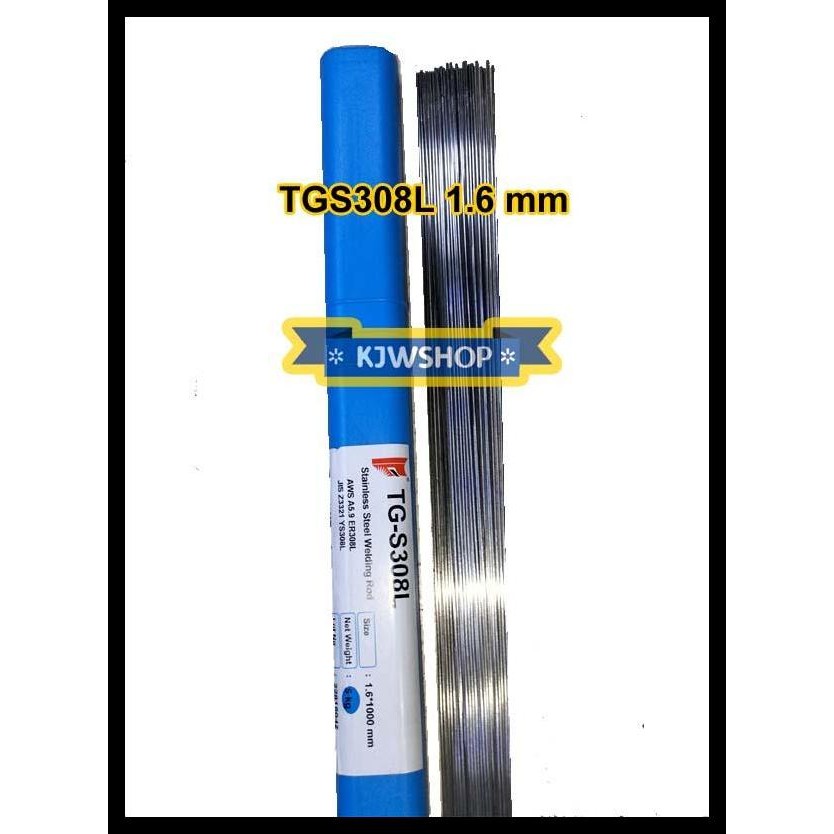 HOT DEAL KAWAT LAS TIG ARGON STAINLESS STENLIS STEEL 1.6 MM X 1 METER TG-308L 
