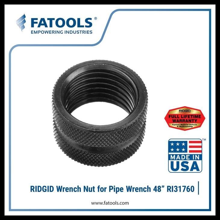 HOT DEAL RIDGID 31760 WRENCH NUT FOR PIPE WRENCH 48" 