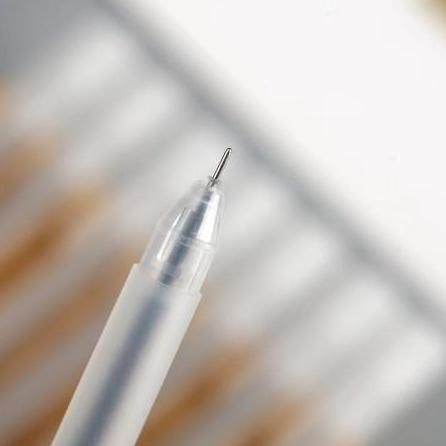 

BISA COD S5753 Pulpel Gel 0.5mm Bolpoin Pena Pulpen Tinta Gel Cair Pena Transparan Pen Gel / Pena Tinta Gel Cair Transparan Merah Plastik Stationery SM