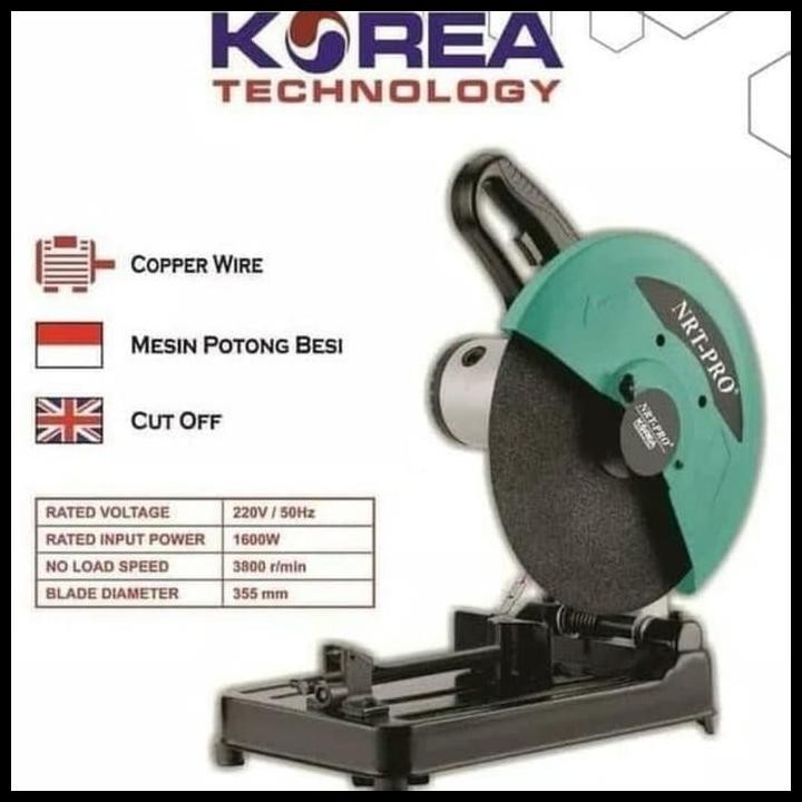 NRT-PRO MESIN CUT OFF 14" / MESIN POTONG BESI NRT-PRO 14" 2414HD