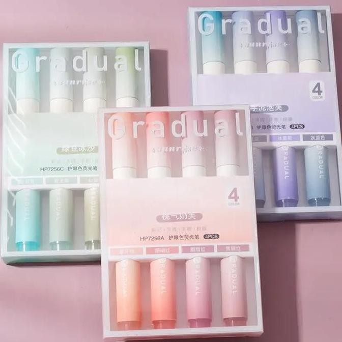 

1 Set 4pcs Highlighter Stabilo Warna Warni Pastel Spidol Highlighter Pen Aesthetic Lucu Journal Marker Pen Alat Tulis Highliter Spidol Jurnal Stationary SM