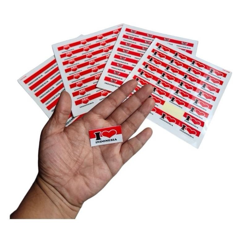 

Ty-35 [Isi 32Pcs] Stiker Pipi Merah Putih / Stiker 17 Agustus / Stiker Bendera