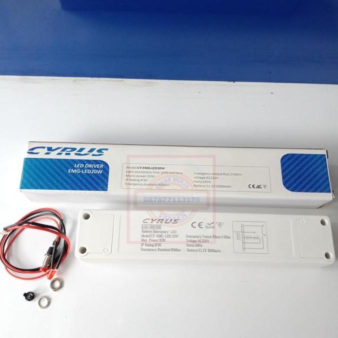 Battery Emergency Lampu Led 20 Watt Nicad Cyrus