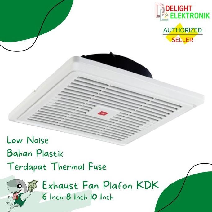 Exhaust Fan Plafon KDK 6" 8" 10" Inch Putih