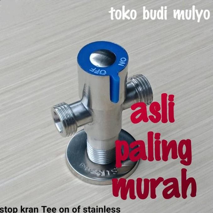 Tersedia Stop Kran T Cabang Kloset | Keran Air Cabang Wastafel Shower
