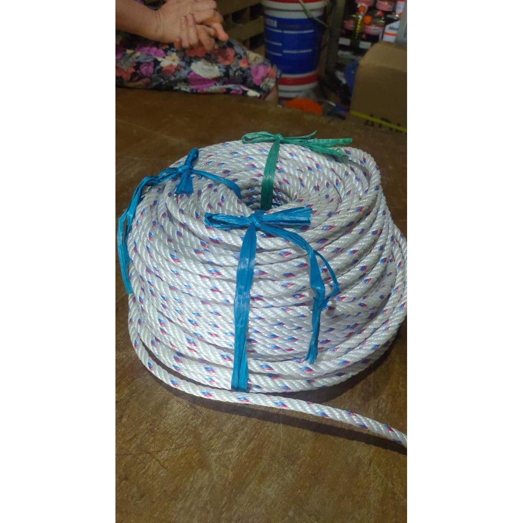 

Terlaris Tali Tambang Plastik Ppd 4, 5, 6, 8, 10, 12, 14 Mm +-200Meter/Roll Ready Stok