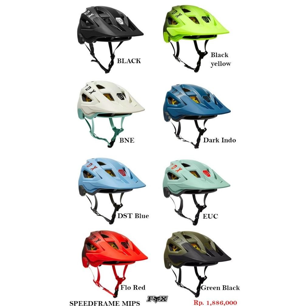 Terlaris Helm Fox Speedframe Mips Original - Helm Mtb Openface