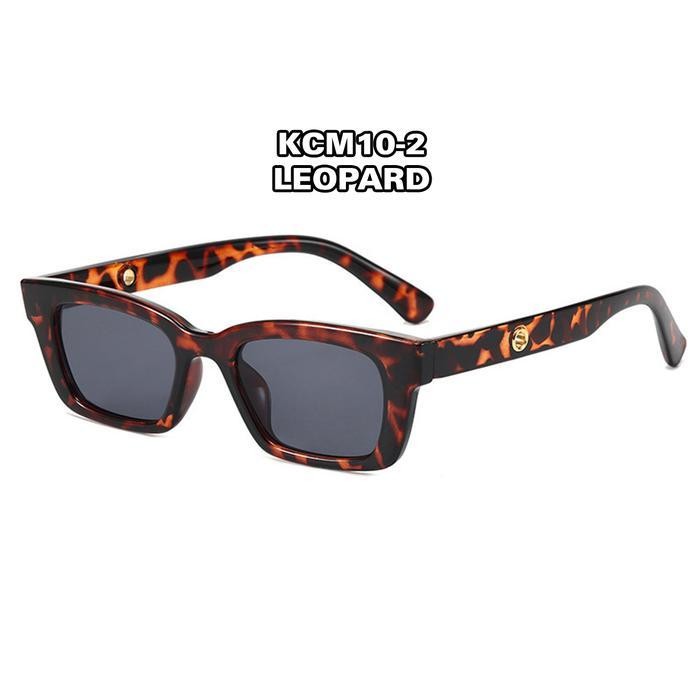 Yarra Kacamata Hitam Pria Wanita Dewasa Sunglasses Eyewear Putih Silver Korea Style Lensa Kotak Pers