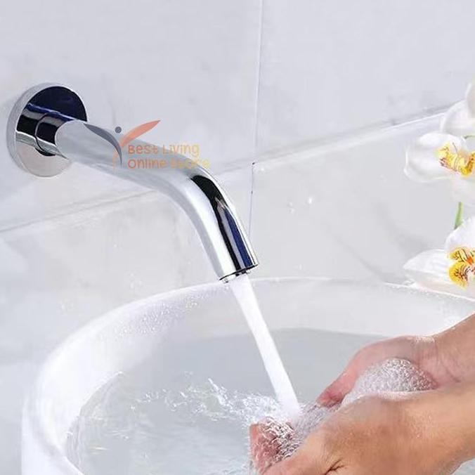Tersedia Kran Sensor Otomatis Tembok | Keran Air Wudhu Washtafel Tanpa Sentuh