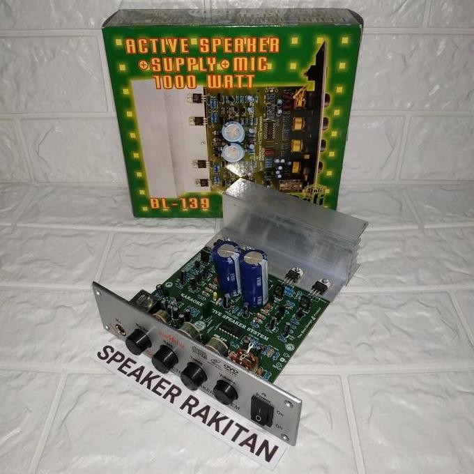 Kit amplifier/Power Speaker active PMPO 1000Watt + Mic BL-139 PROMO