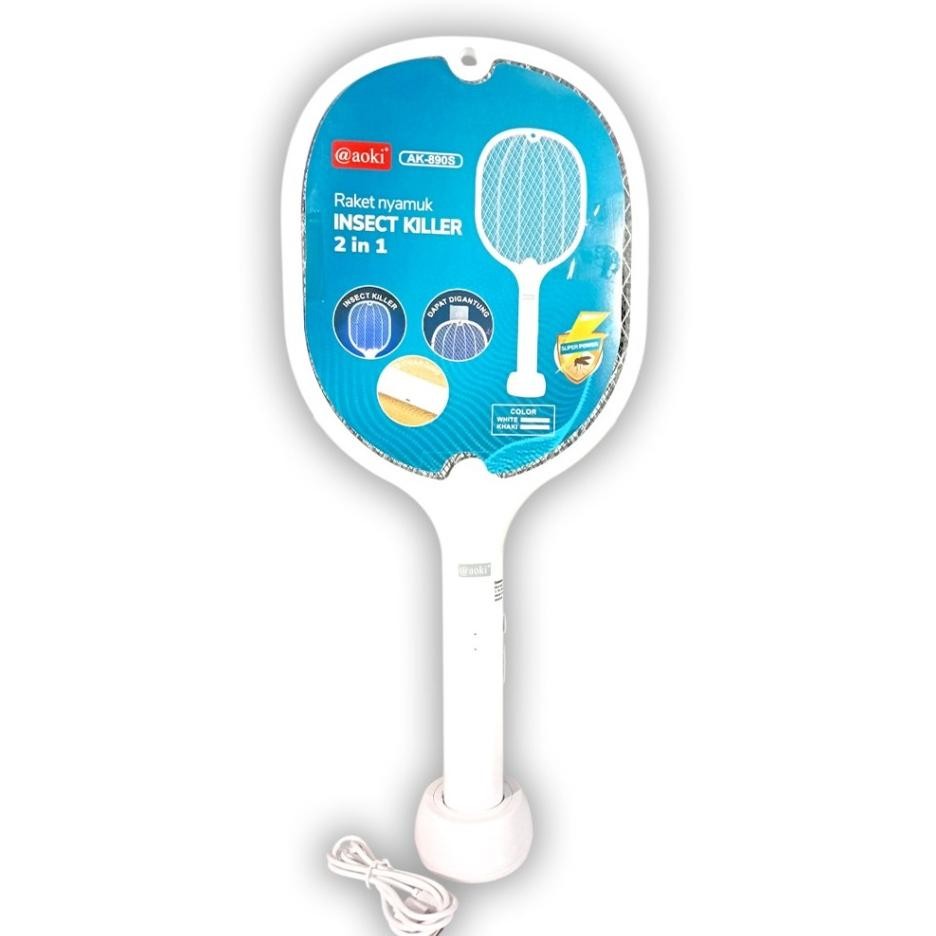Raket Nyamuk Insect Killer 2 In 1 Aoki Ak890S
