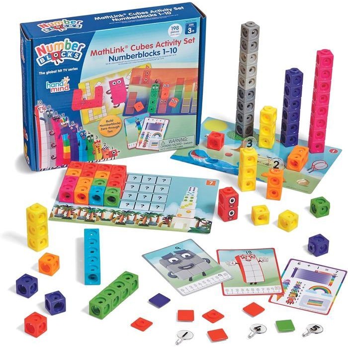 Hand2Mind Numberblocks Mathlink Cubes 110 Activity Set