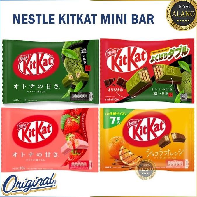 

nestle kitkat mini bar jepang coklat snack import original 100% halal berkualitas