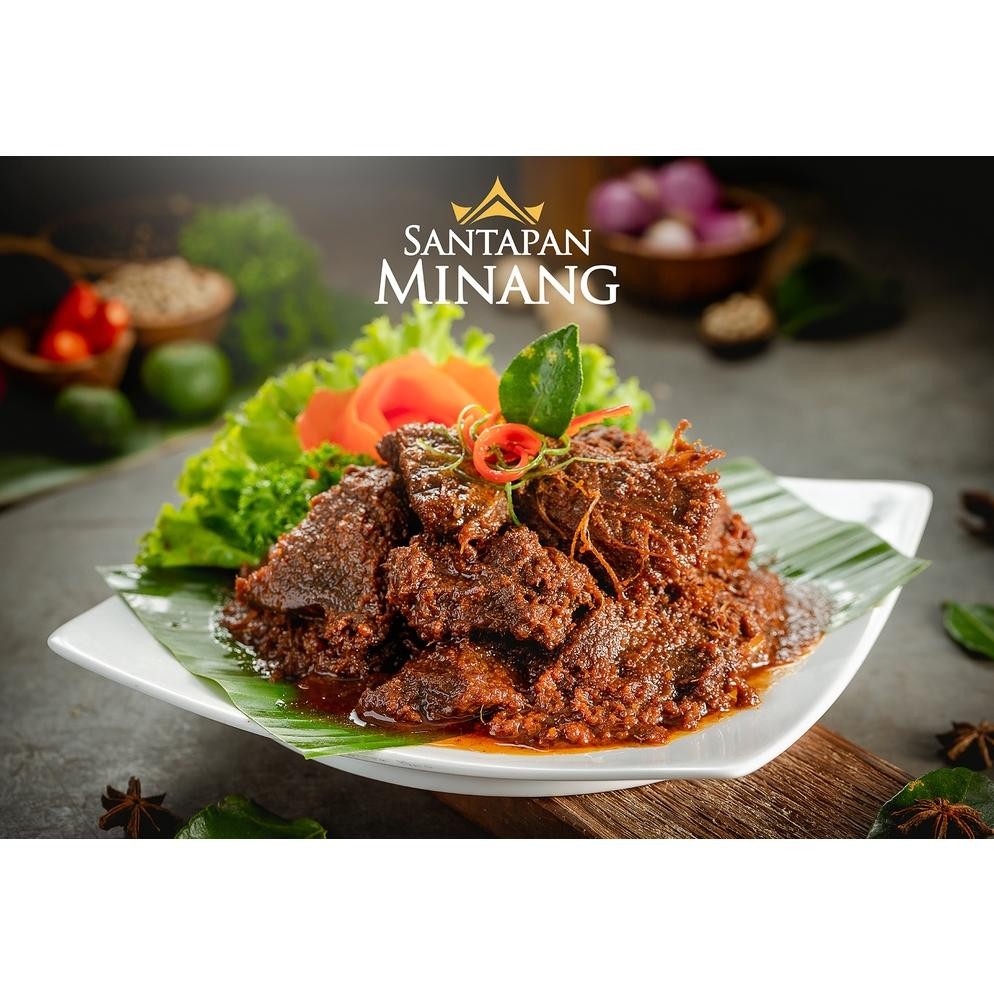 

[Kecil Rendang Daging Sapi Asli Khas Padang 300 Gr Halal - Santapan Minang Ah67