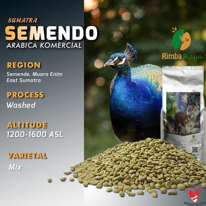

READY BIJI KOPI ARABIKA SEMENDO GREEN BEAN 1KG KOMERSIAL WASHED PROCESS