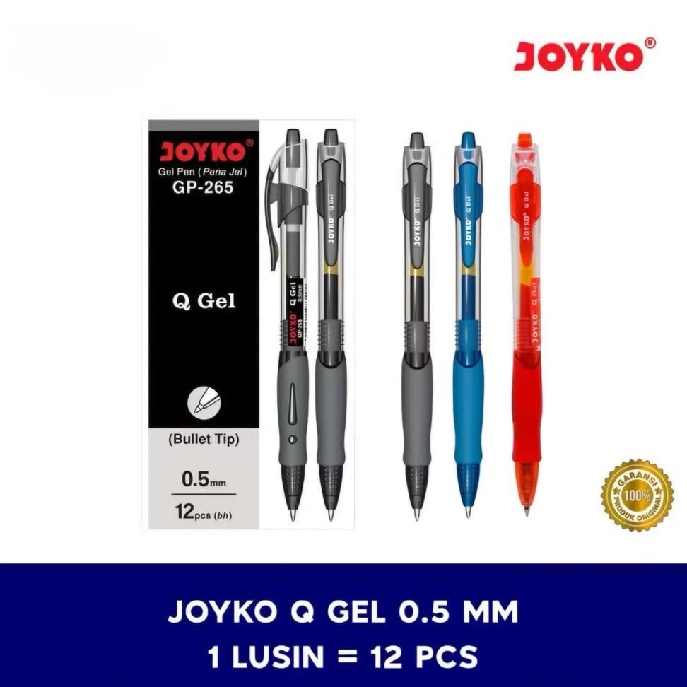

Joyko Gel Pen Gp265 Q Gel 1 Pasekotak Isi 12Pcs 0.5 Mm Cod
