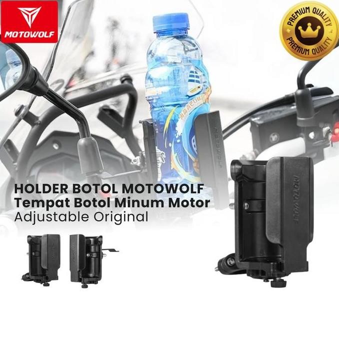 holder botol motor motowolf dudukan botol minum adjustable outdoor touring terlaris