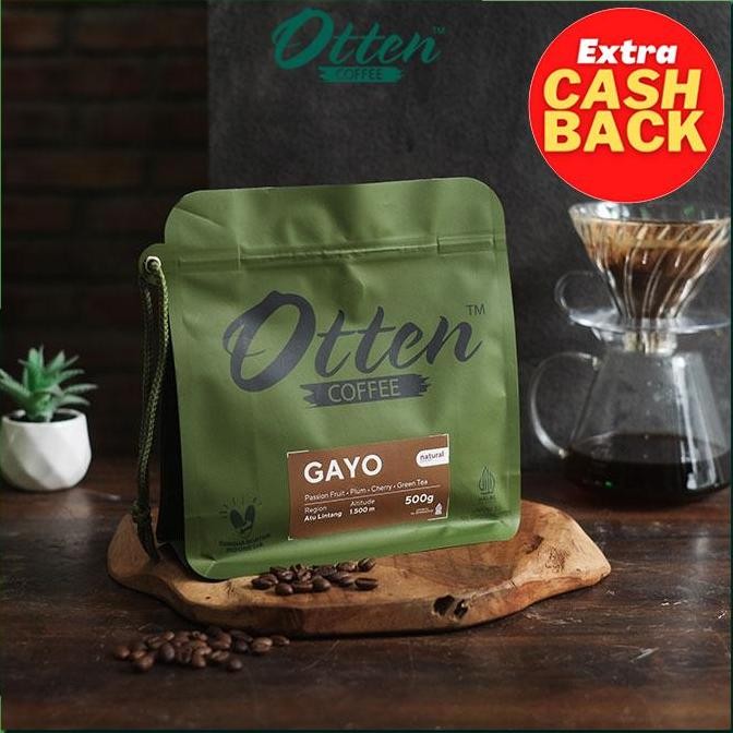 

READY KOPI ARABIKA ACEH GAYO NATURAL 500GR | BIJI & BUBUK ROASTED OTTEN COFFEE