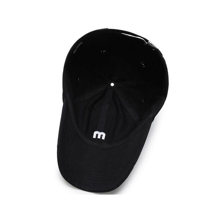 Yarra Topi Baseball Outfit Pria Wanita Dewasa Motif Huruf M Hitam Kuning Putih Distro Cap Olahraga S