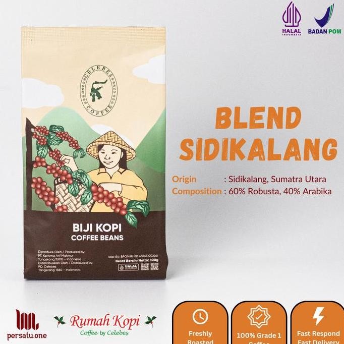 

READY CELEBES COFFEE KOPI BLEND SIDIKALANG 250GR - BUBUK / BIJI ESPRESSO PREMIUM