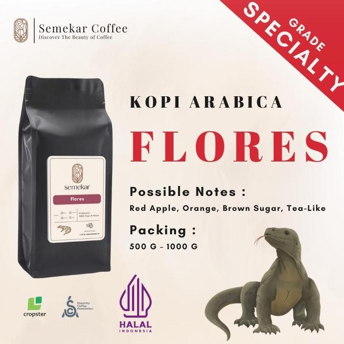 

READY SEMEKAR COFFEE FLORES ARABICA SPECIALTY | BIJI KOPI ROASTED BEANS 500G / 1KG