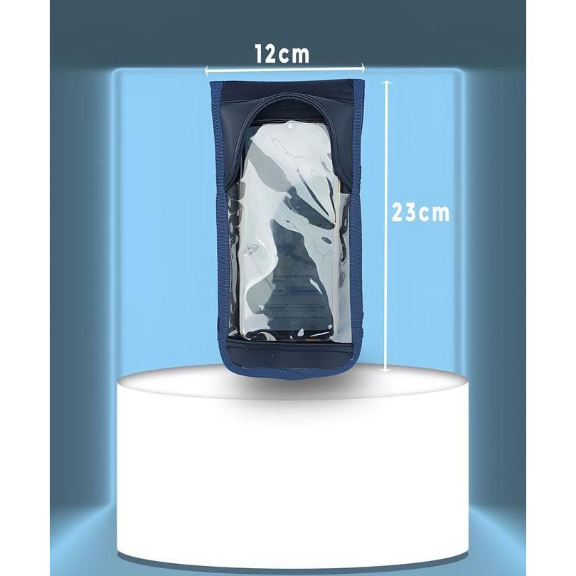 holder hp motor nmax waterproof + kanopi & lubang cas - bahan kulit sintetis anti air terlaris