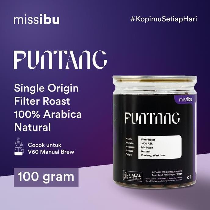 

READY KOPI ARABIKA PUNTANG 100GR MISSIBU ROASTER | NATURAL PROCESS FILTER ROAST