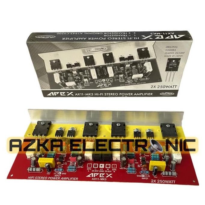 Kit Power Amplifier Apex AX11 MK3 Stereo 500 Watt DISKON