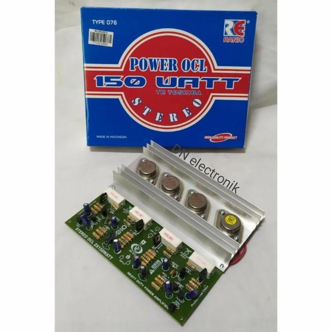 kit power ocl 150watt stereo tr jengkolan Toshiba Ranic type :076 PROMO