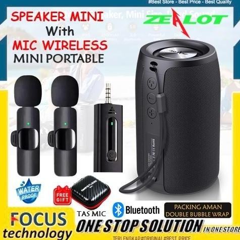 speaker mini clip on mic - portable mengajar, murottal, tour guide berkualitas