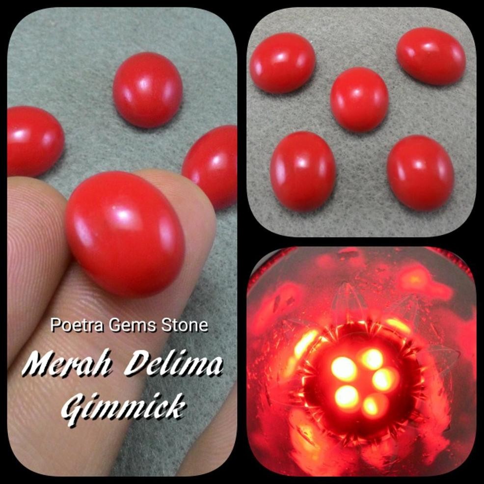 BATU VIRAL BATU MERAH DELIMA BATU MENYALA DALAM AIR