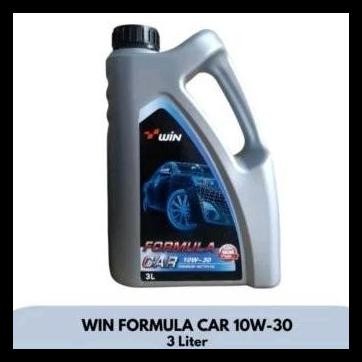 GRATIS ONGKIR OLI WIN FORMULA CAR 10W30 API SL (3L)/PELUMAS MESIN BENSIN WIN 10W-30/10-W30 (3 LITER)