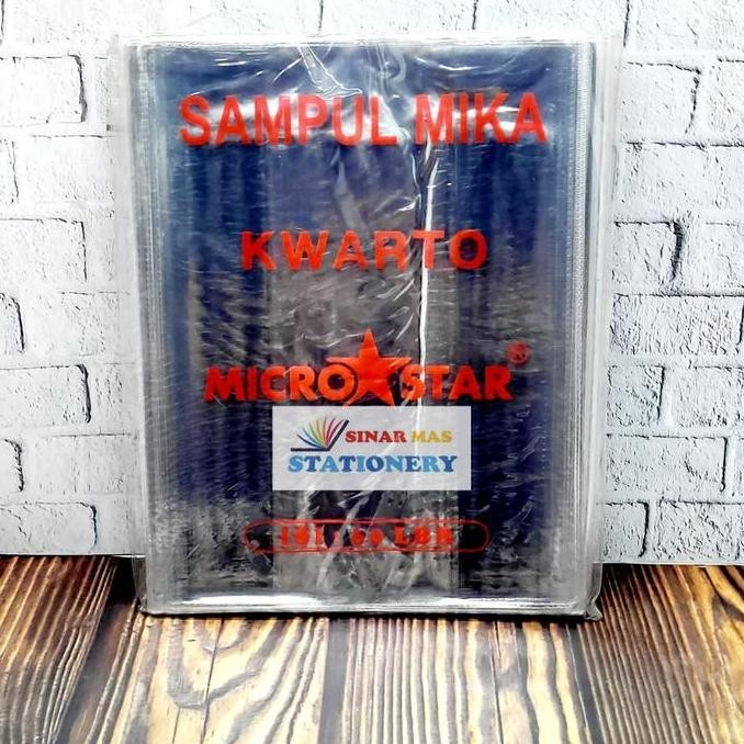 

Sampul Plastik Mika Kwarto Micro Star/Sampul Buku Tulis Quarto(60 Lbr)