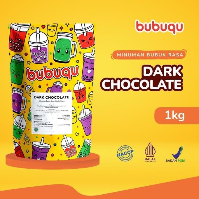 

Original Bubuqu Dark Choco Powder Drink 1Kg Minuman Cokelat Bubuk Premium